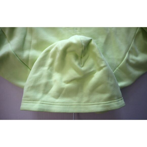 Athleta 473713062 Women Sz M Citron/Yellow Green Easy Fleece 1/2 Zip Hoodie - Picture 8 of 13